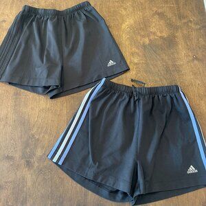 2 Pairs of Women's Adidas Clima365 Running Shorts - Size Small S